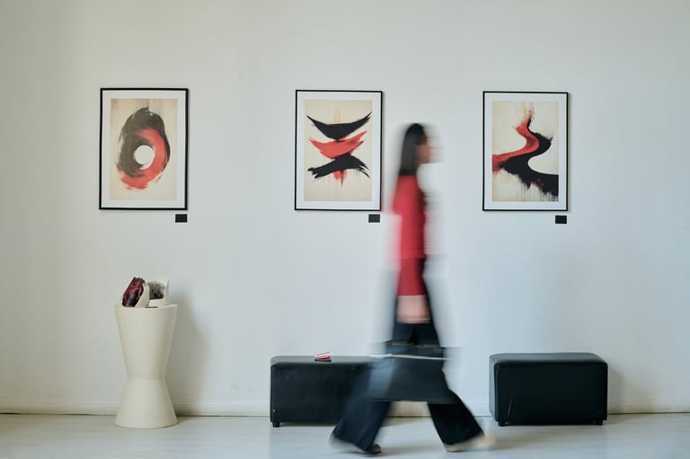 Modern art gallery
