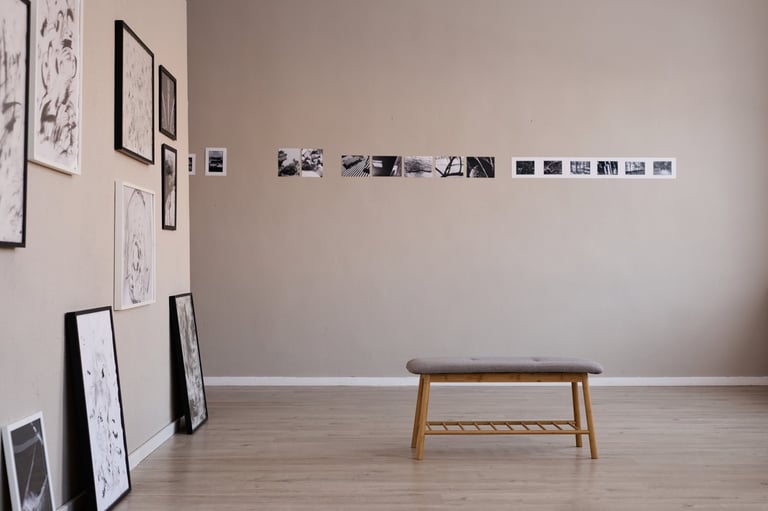 Empty art gallery